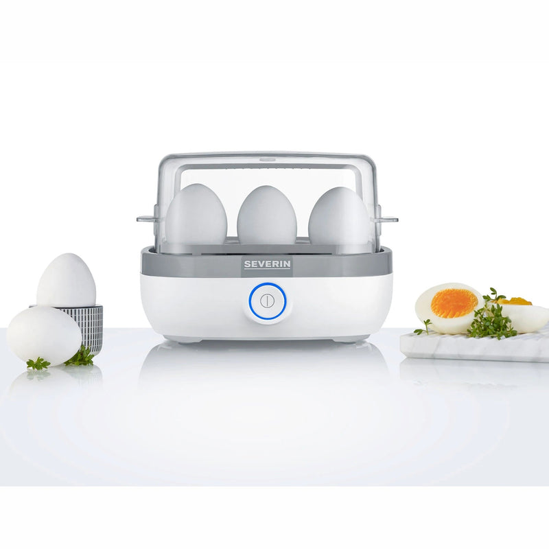 Äggkokare 6 ägg vit LED & ljud vit EK3164