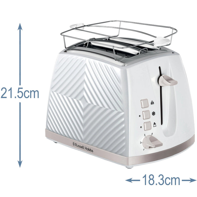 Brödrost Vit Groove 2S Toast 26391-56