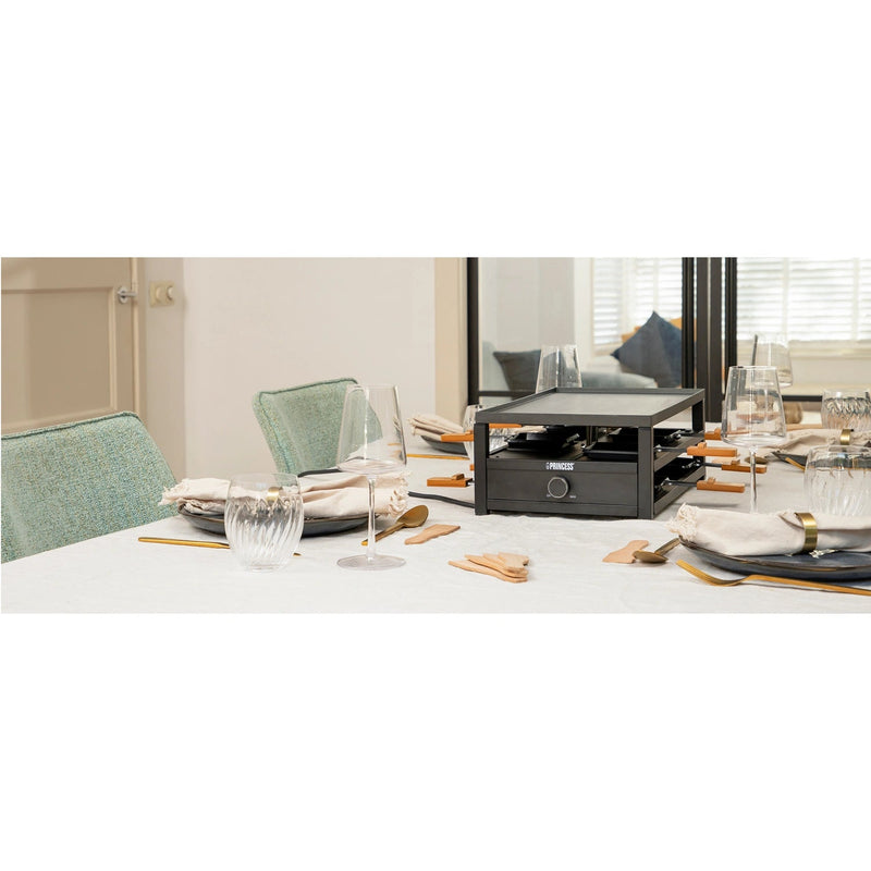 Raclette 162655  Black Steel Raclette för 8pers.