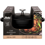 Kastrull med lock 2,6 L Gjuten Aluminium