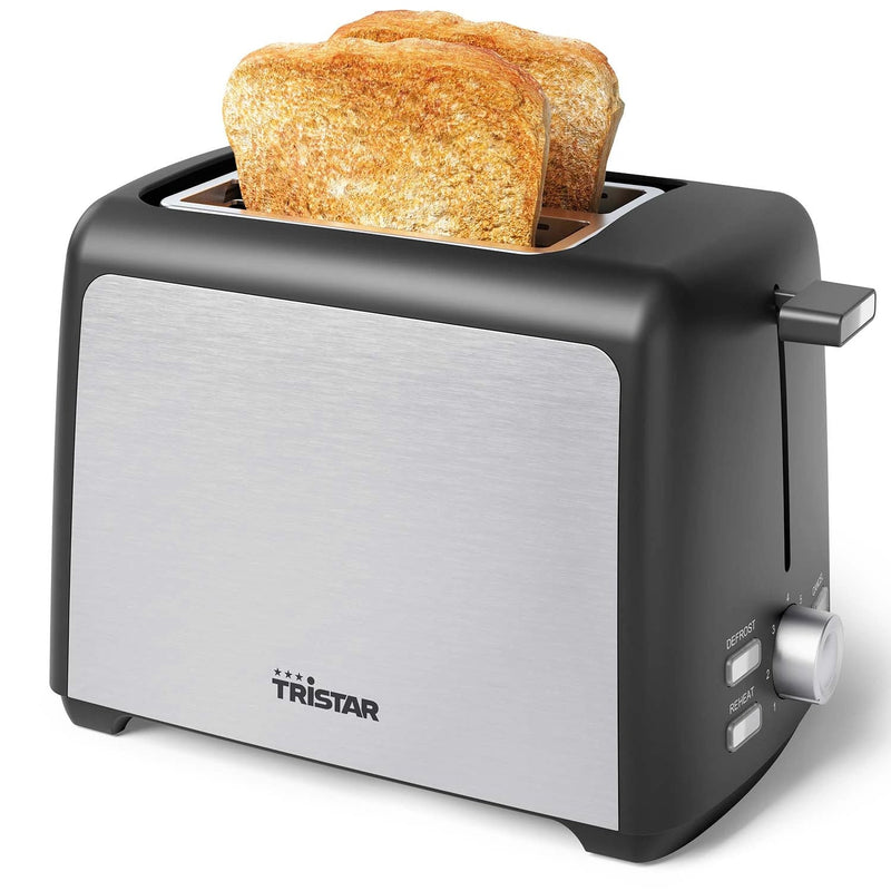 Brödrost 2 skivors 800W Rostfri - BR-1058