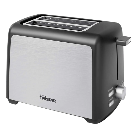 Brödrost 2 skivors 800W Rostfri - BR-1058