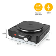 Kokplatta enkel 1500W 18,5cm - KP-6151