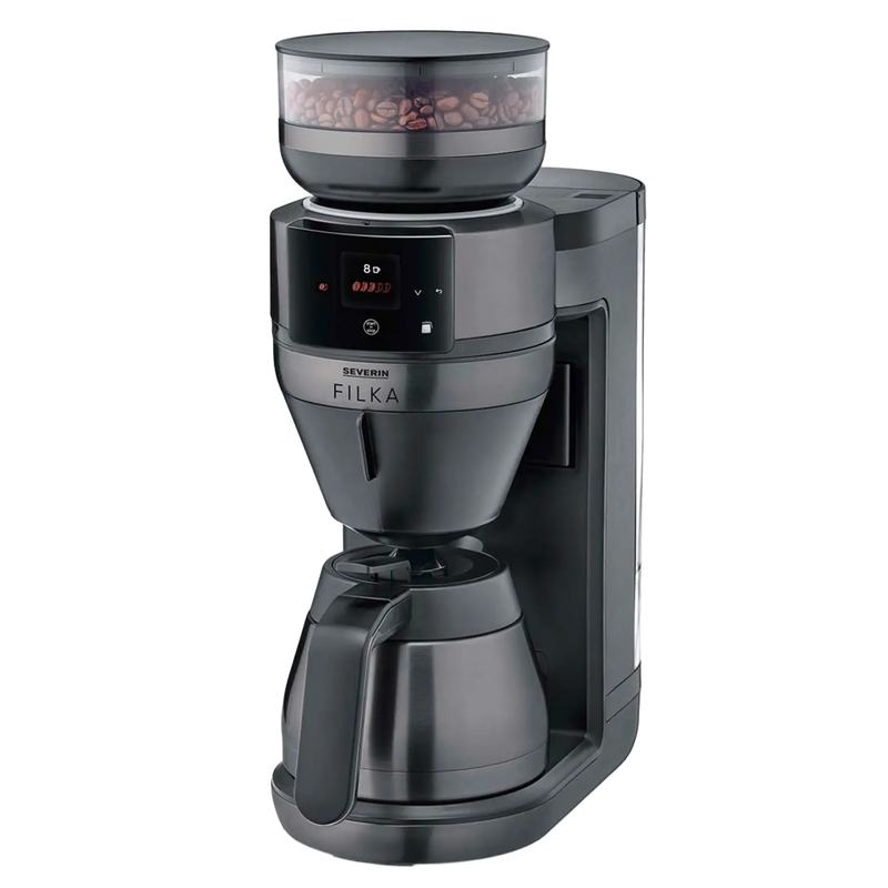Helautomatisk filterkaffebryggare FILKA 2.0 med termoskanna KA 4855 Dark Inox