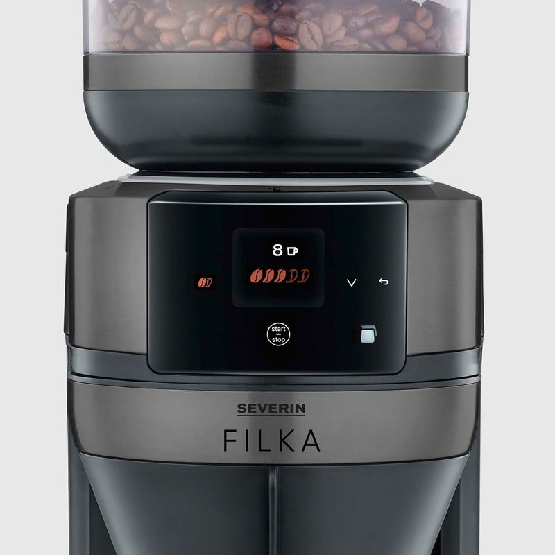 Helautomatisk filterkaffebryggare FILKA 2.0 med termoskanna KA 4855 Dark Inox