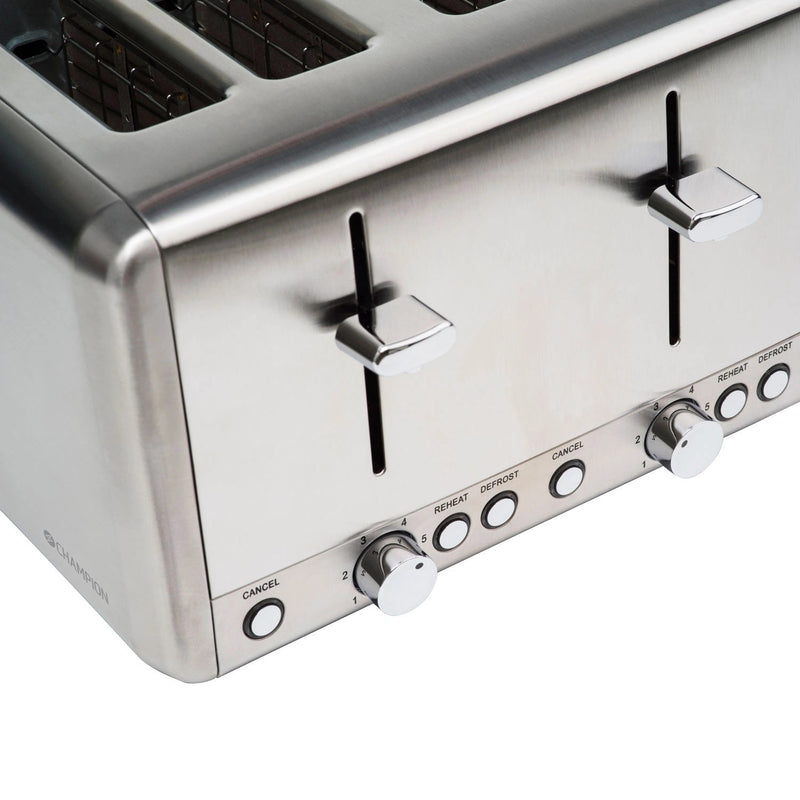 Brödrost 4 skivor 1000W BR420 Rostfri