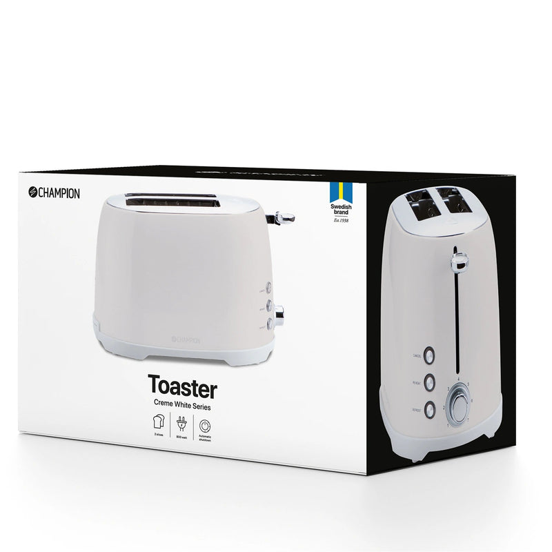 Brödrost 2 skivor 800W BR610 Creme White Series