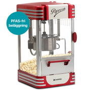 Popcornmaskin Retro XL PCM406 Röd Metallic